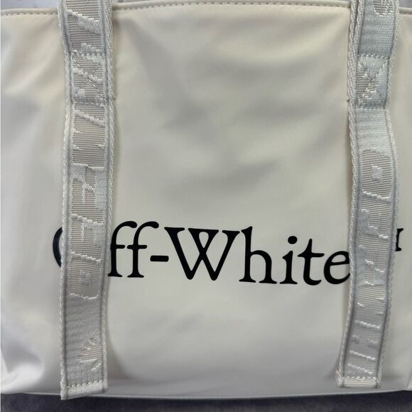 Off-White Virgil Abloh Commercial Tote Bag Satin NWT - Picture 4 of 13
